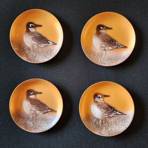Vintage Bovano handcrafted small copper plates